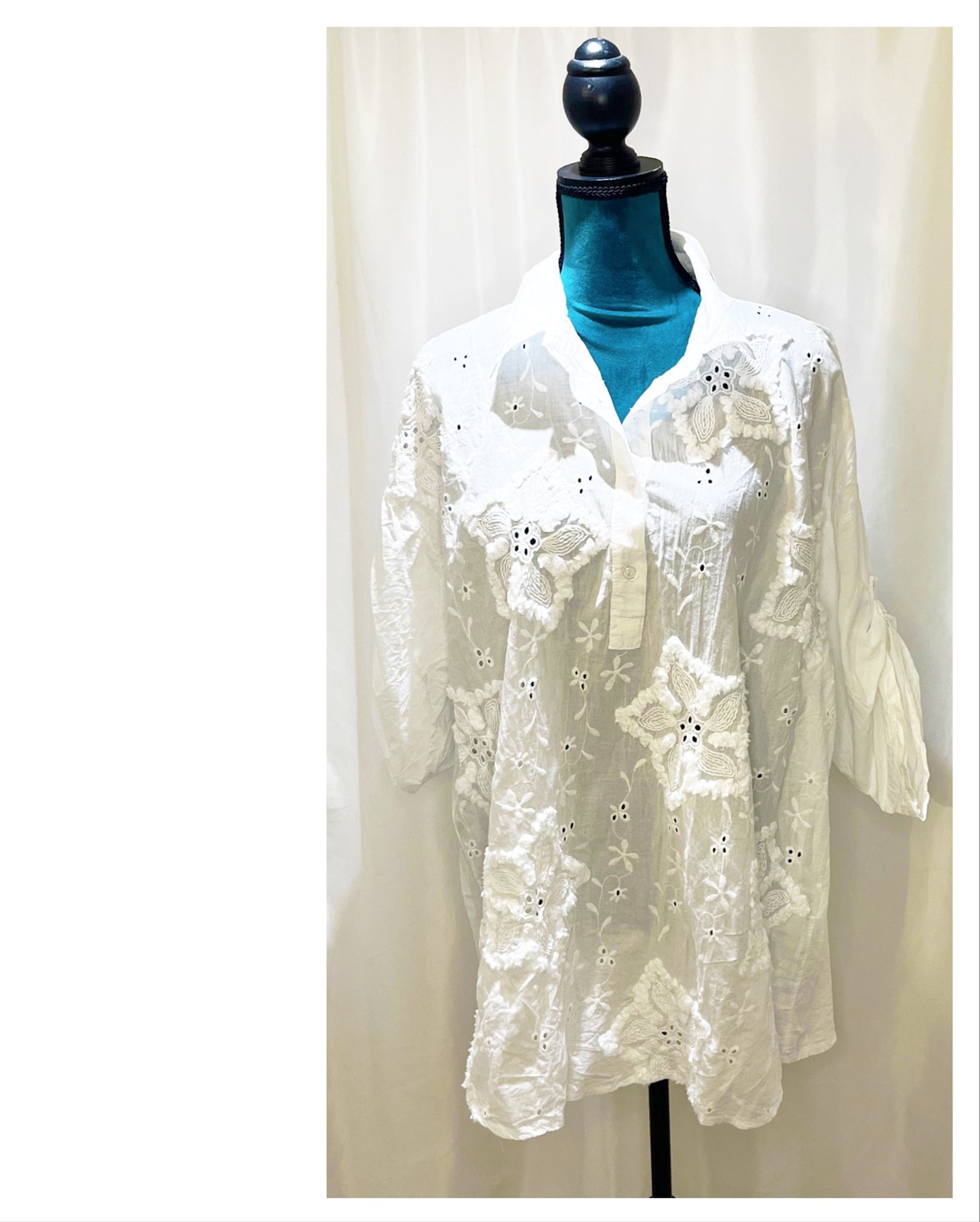 Chemise Uni Étoile 🌟 Modèle Louiza