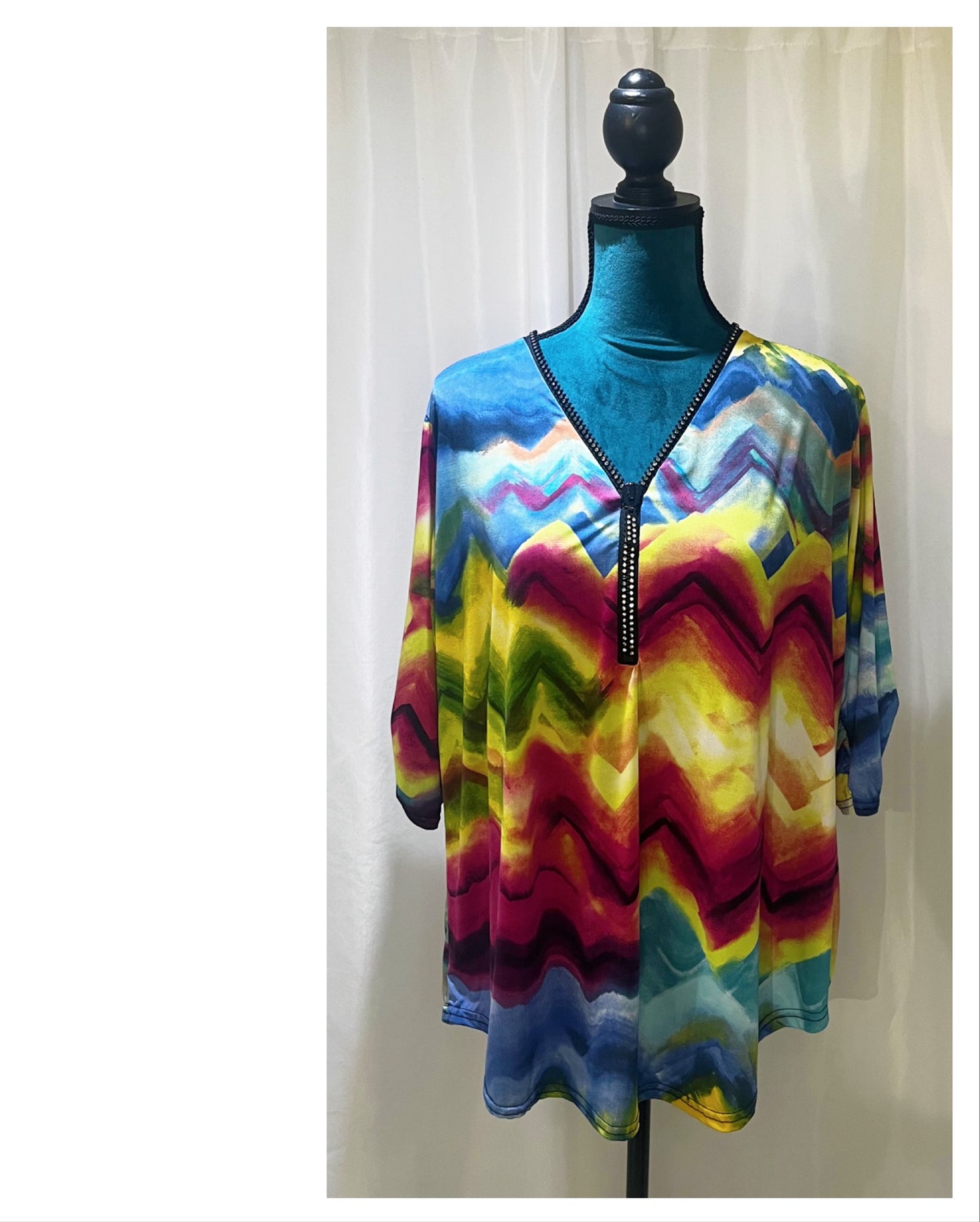 Tunique chic coloré vitaminé modèle Claudy