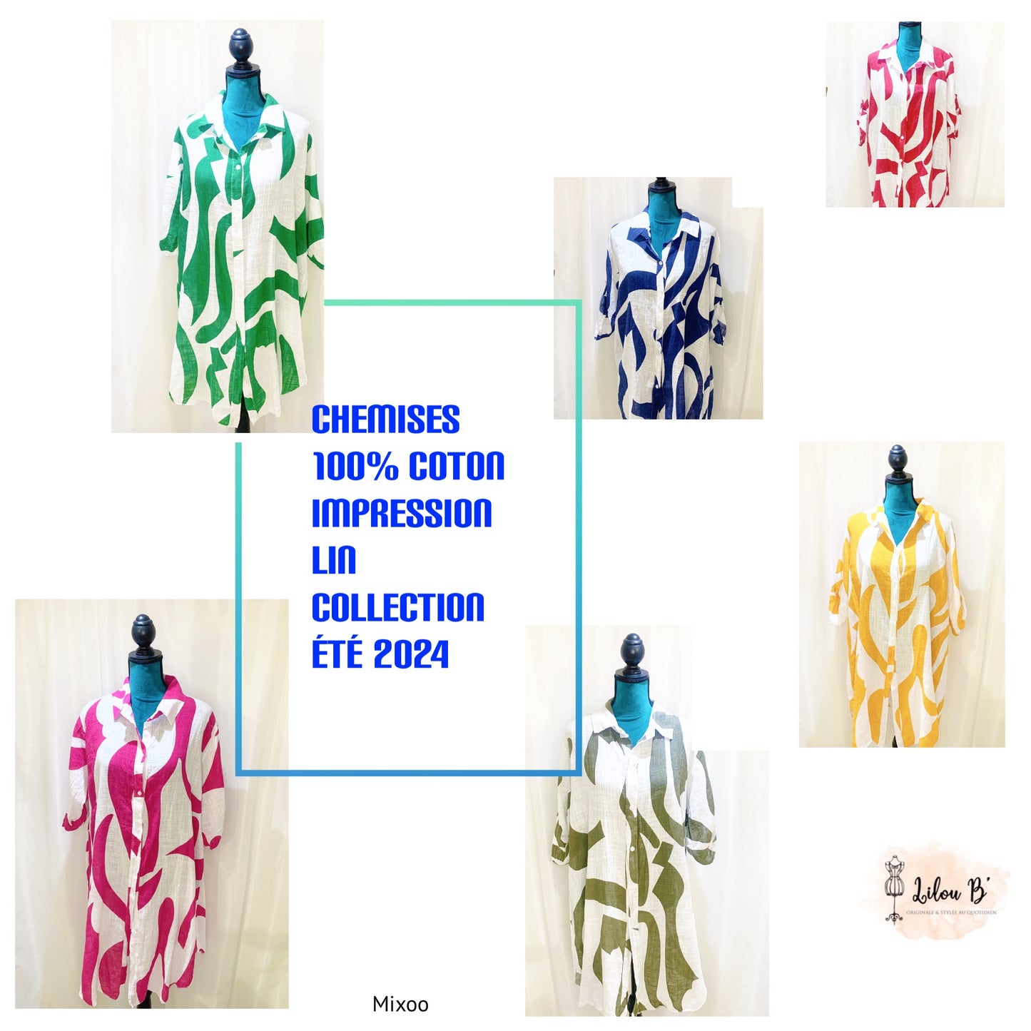 Chemise Robe classique longue modèle Kanac