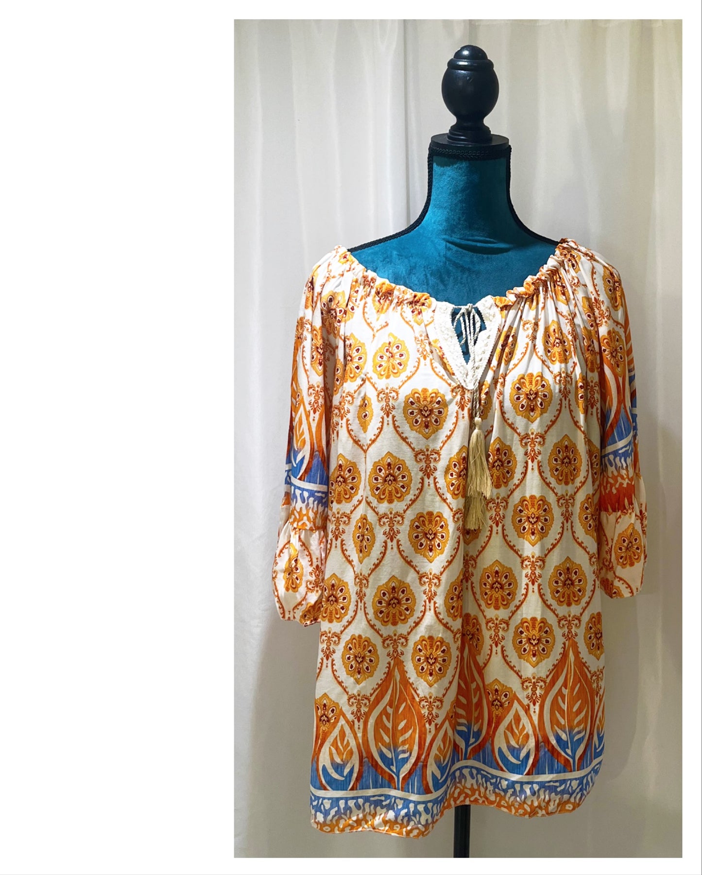 Tunique motifs colorés Modèle Feuilles 🍃