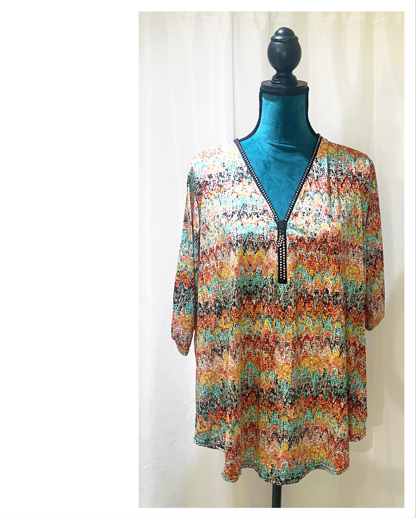 Tunique chic coloré vitaminé modèle Claudy