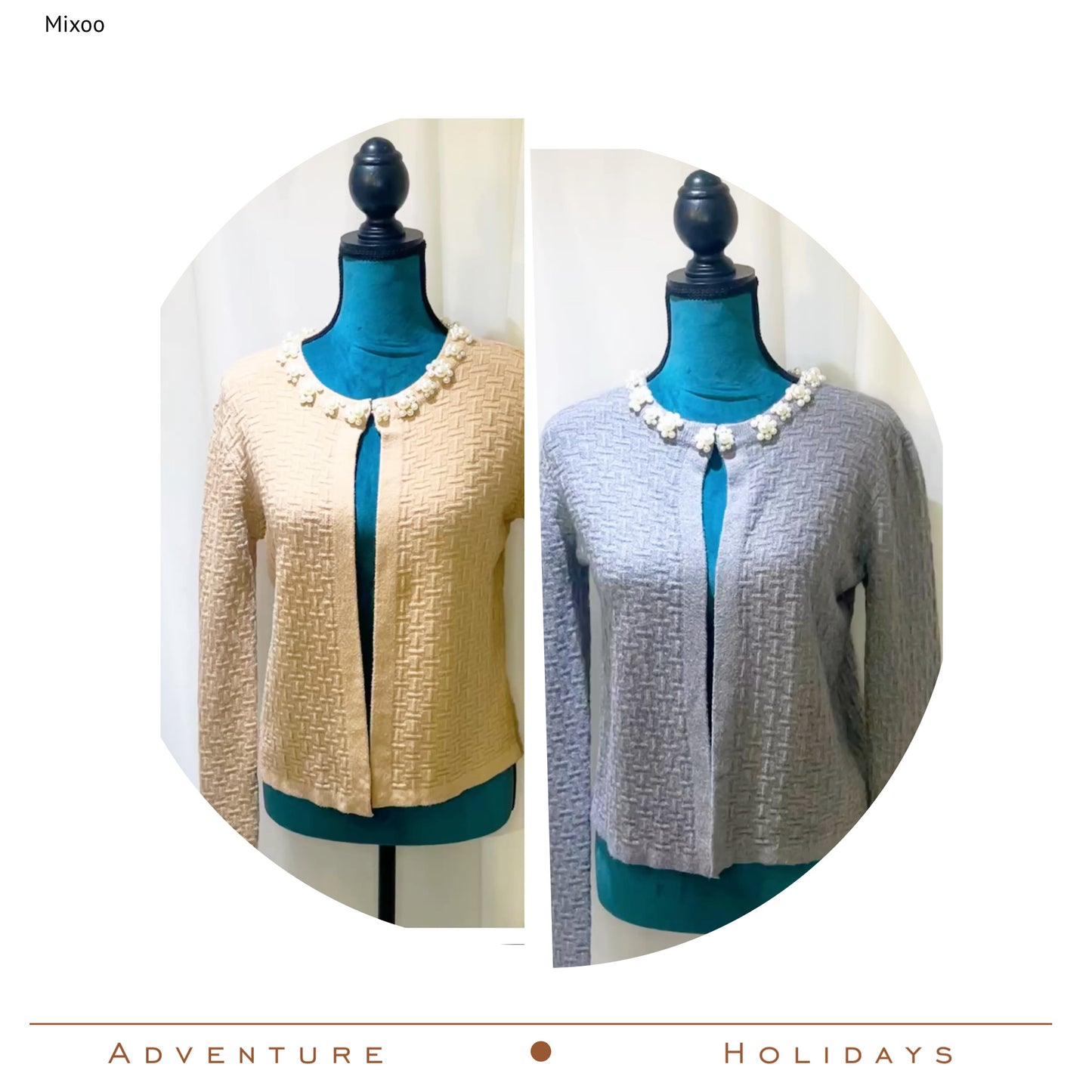 Collection CoCo Gilet Perles Unie Chic & Allure