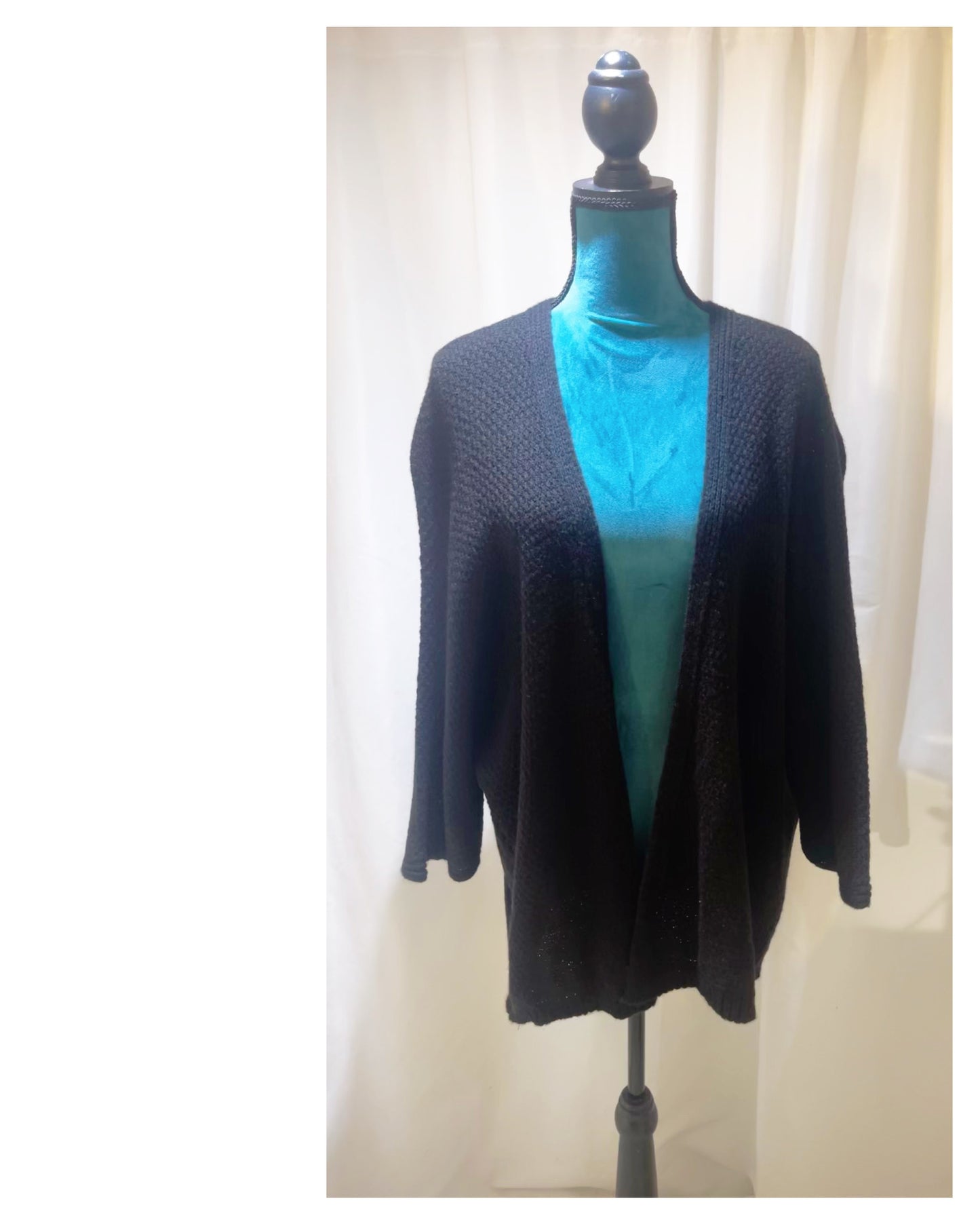 Gilet grosse maille mi long modèle Claudette