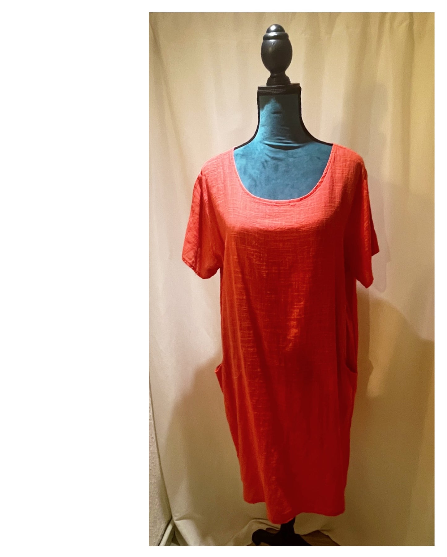 Robe droite uni décontracté modèle Lya