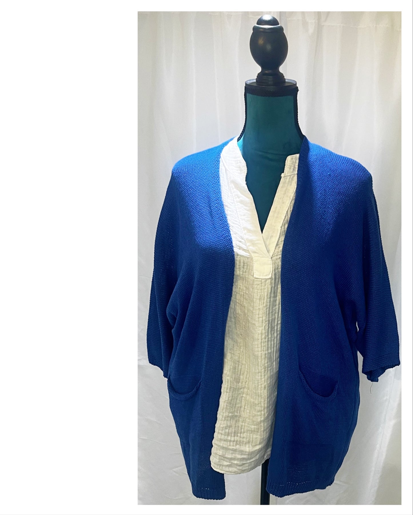 Gilet maille fine mi long modèle Emy