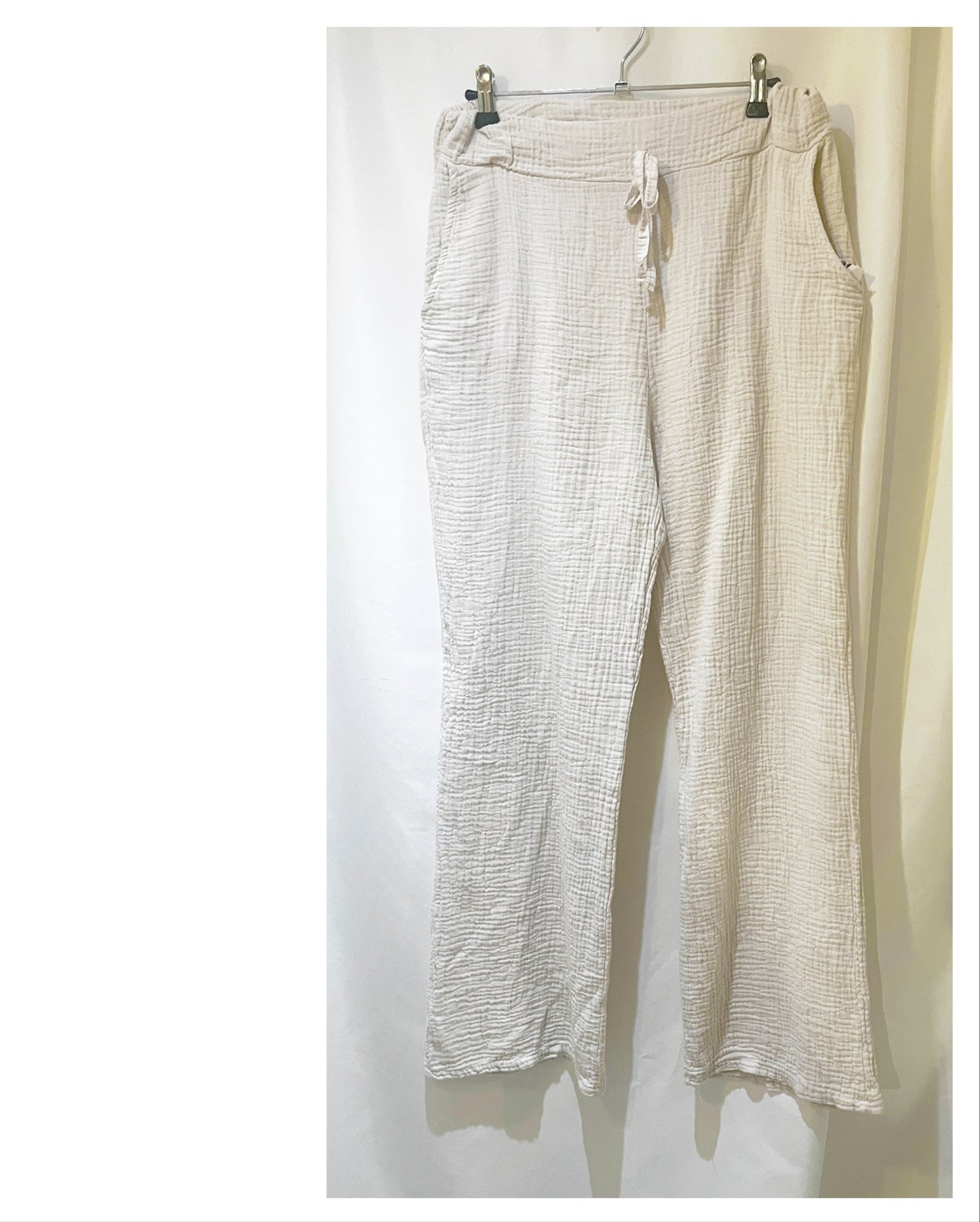 Pantalon Large gaze de coton modèle Suzanne