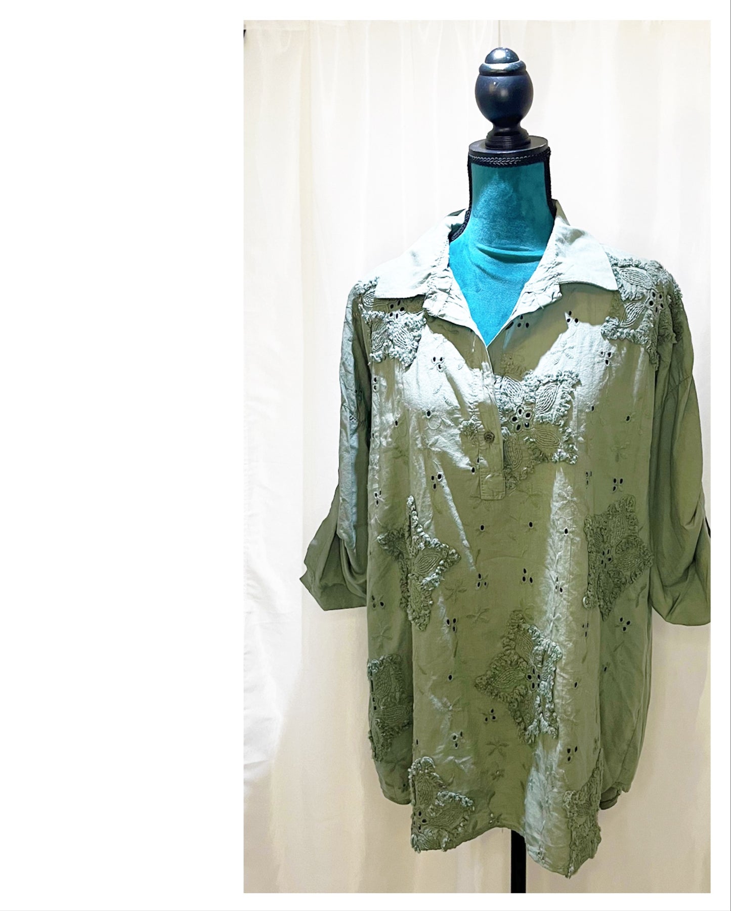 Chemise Uni Étoile 🌟 Modèle Louiza