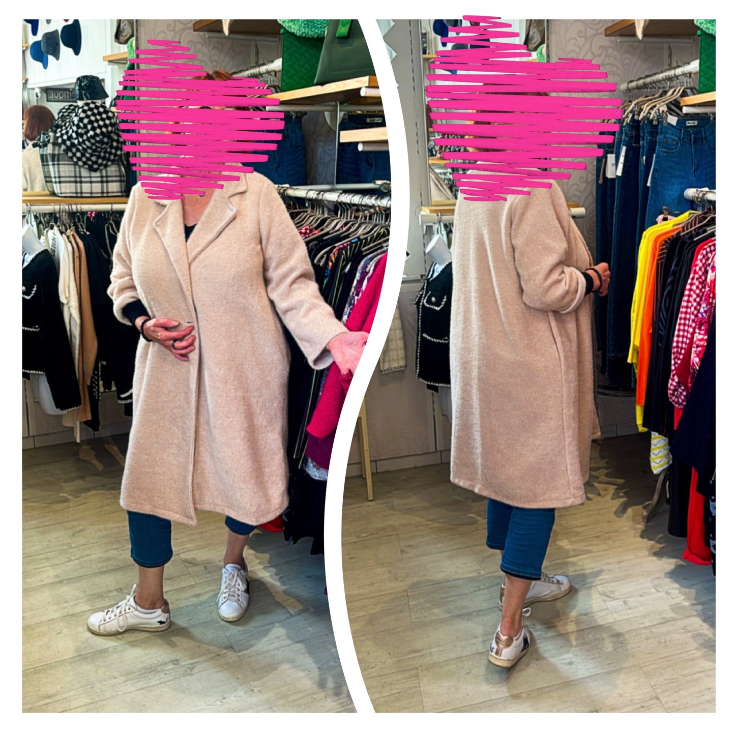 Manteau modèle Henriette oversize