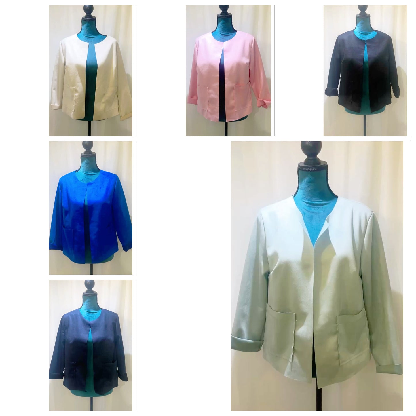 Veste courte Suédine modèle Albane
