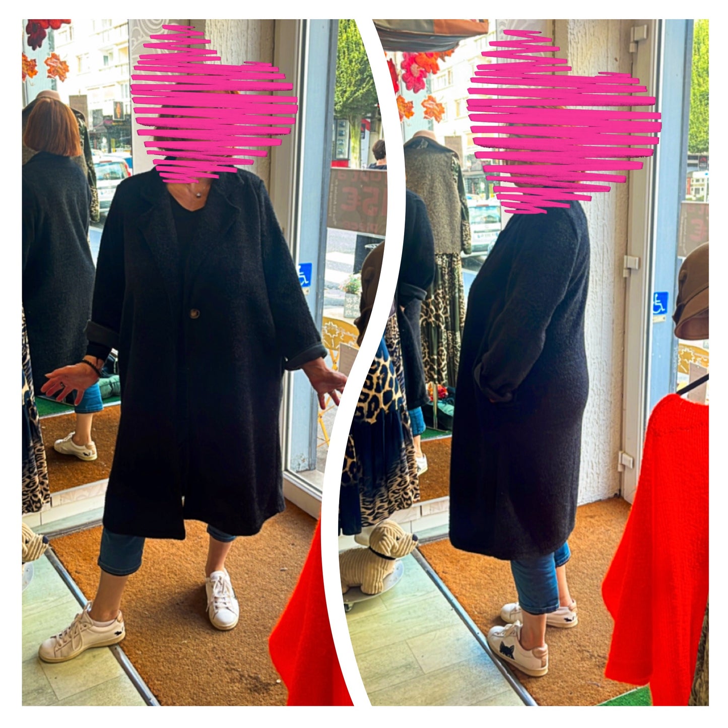 Manteau modèle Henriette oversize