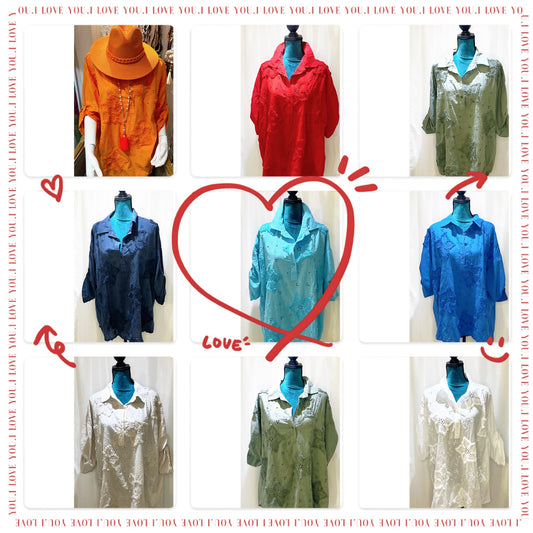 Chemise Uni Étoile 🌟 Modèle Louiza