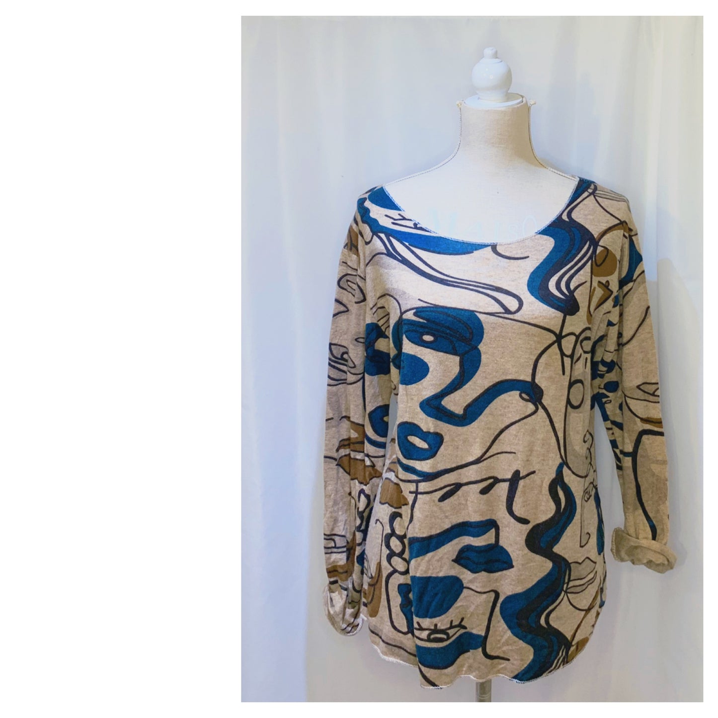 Pull  modèle Picasso  imprimés Moderne