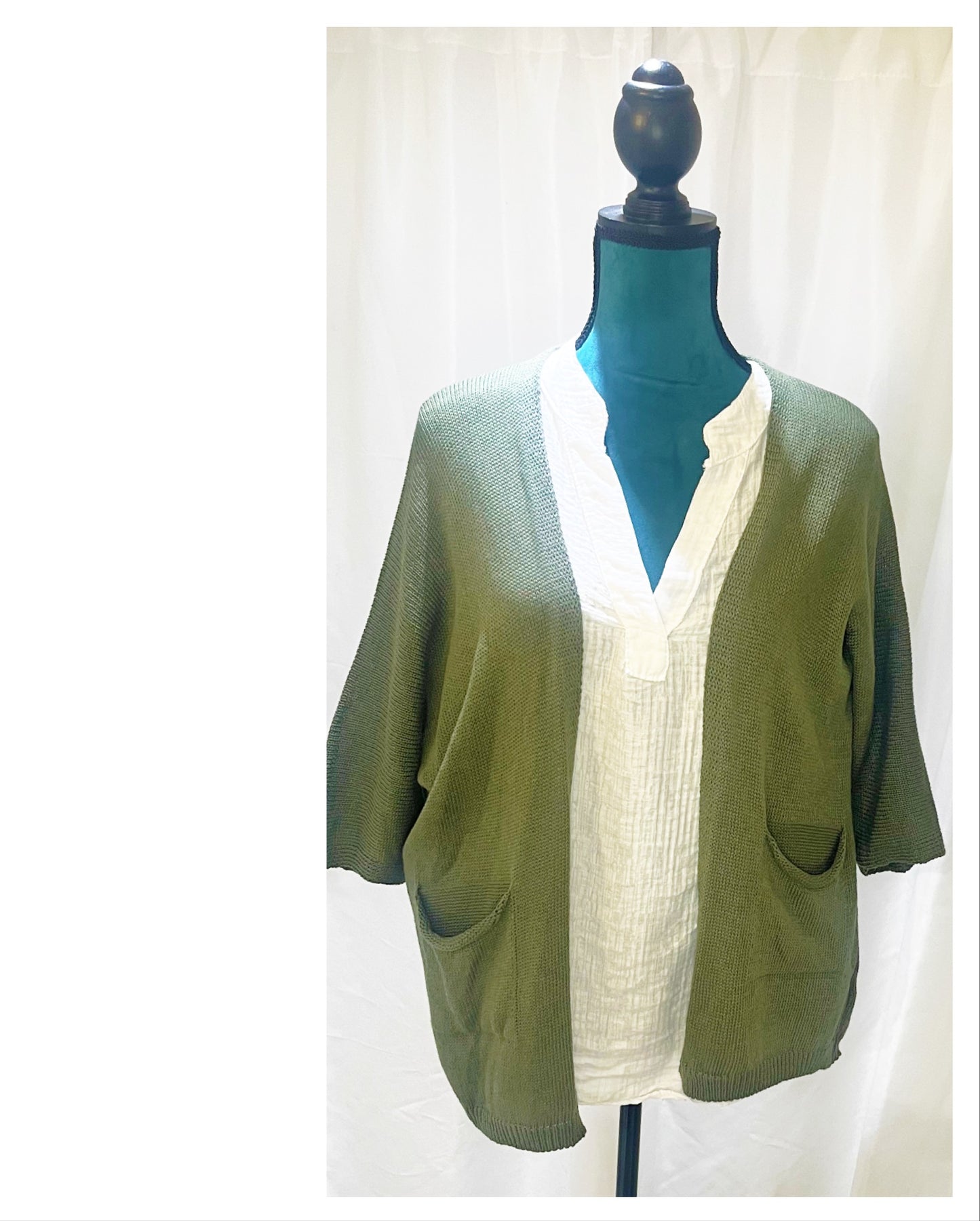 Gilet maille fine mi long modèle Emy