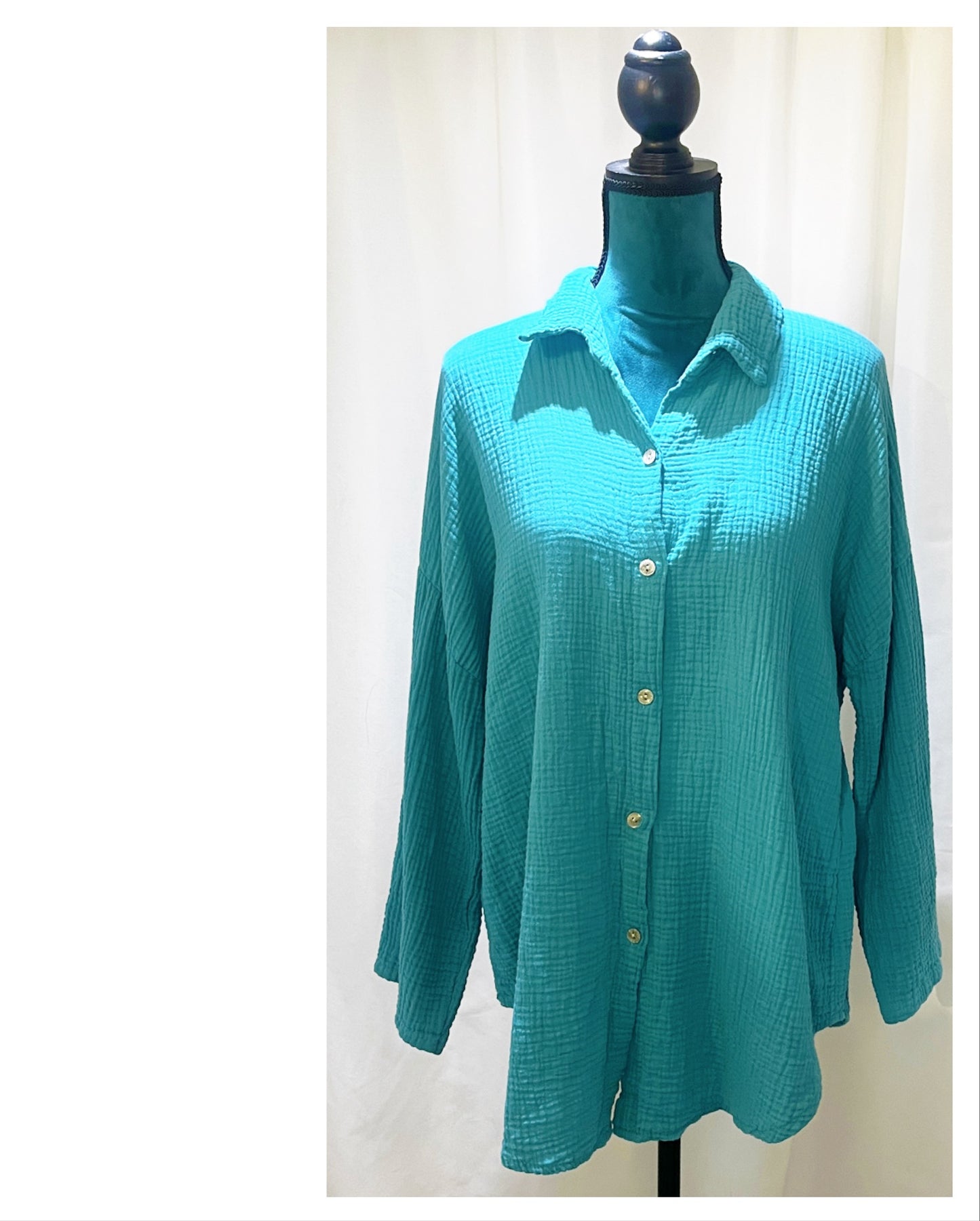 Chemise aspect chiffonnée Gaze de Coton modèle Vivie