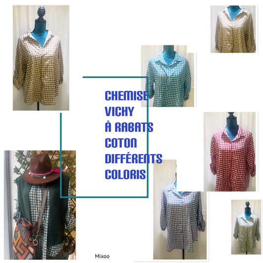Chemise vichy modèle Carreaux
