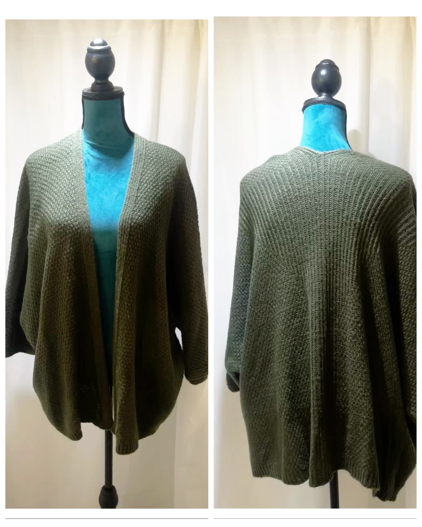 Gilet grosse maille mi long modèle Claudette