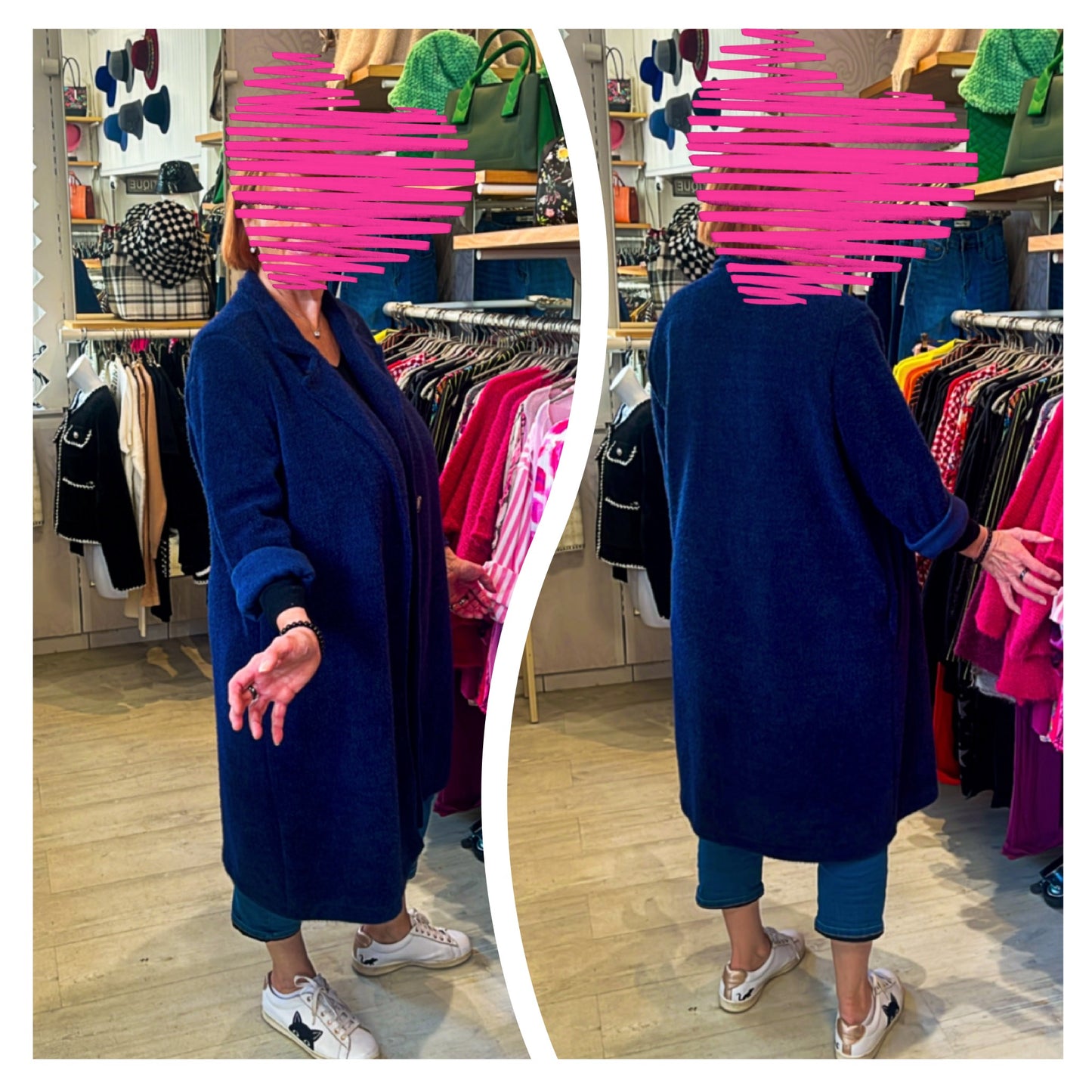 Manteau modèle Henriette oversize