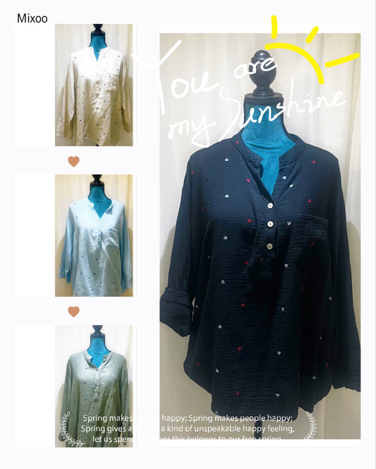 Chemise modèle Petit Cœur