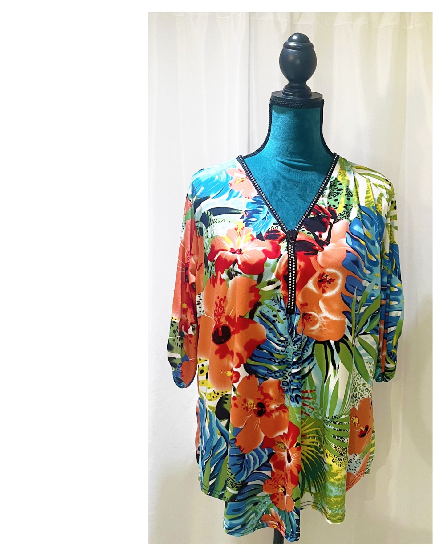 Tunique chic coloré vitaminé modèle Claudy
