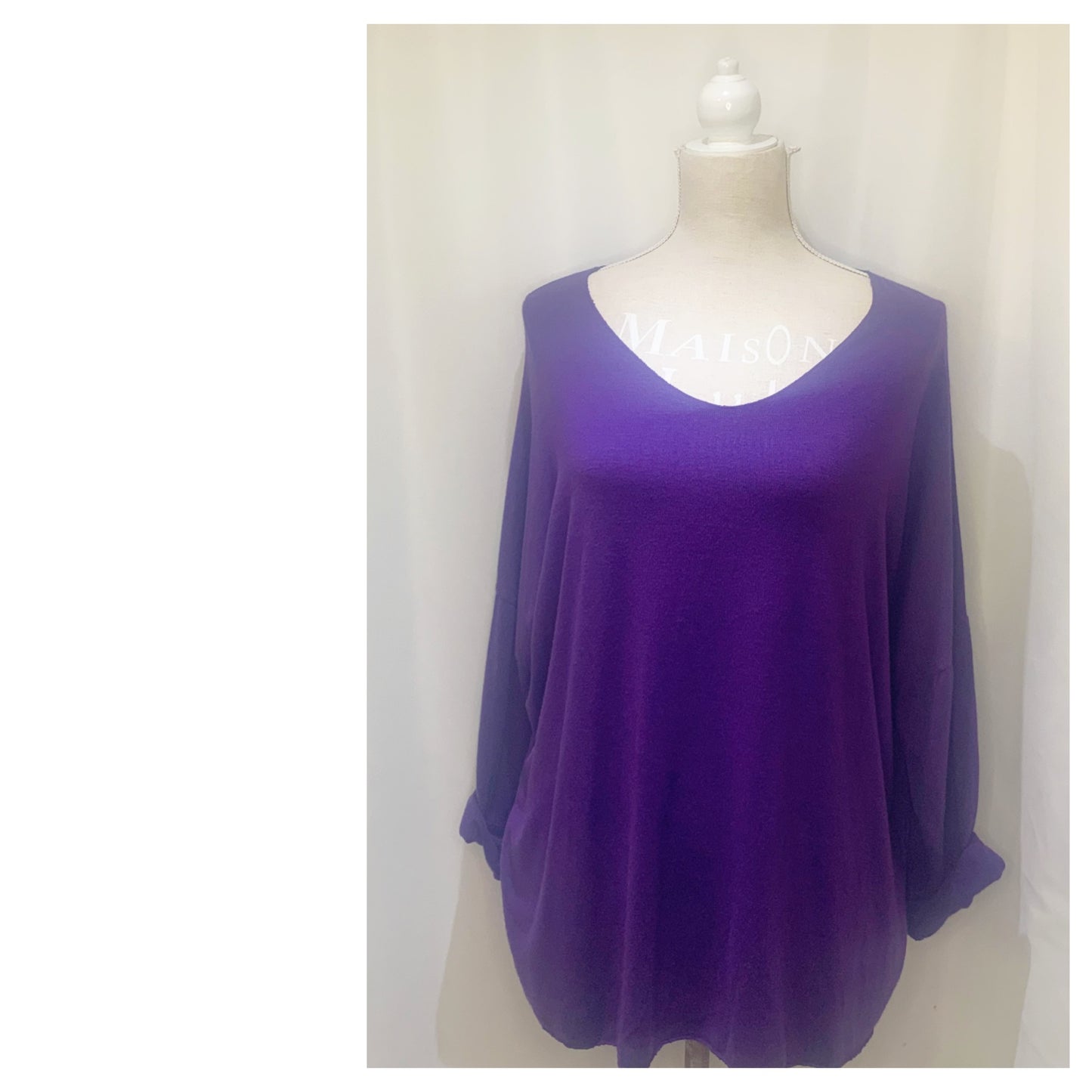 Pull Grande Taille tout doux classique modèle Suzy