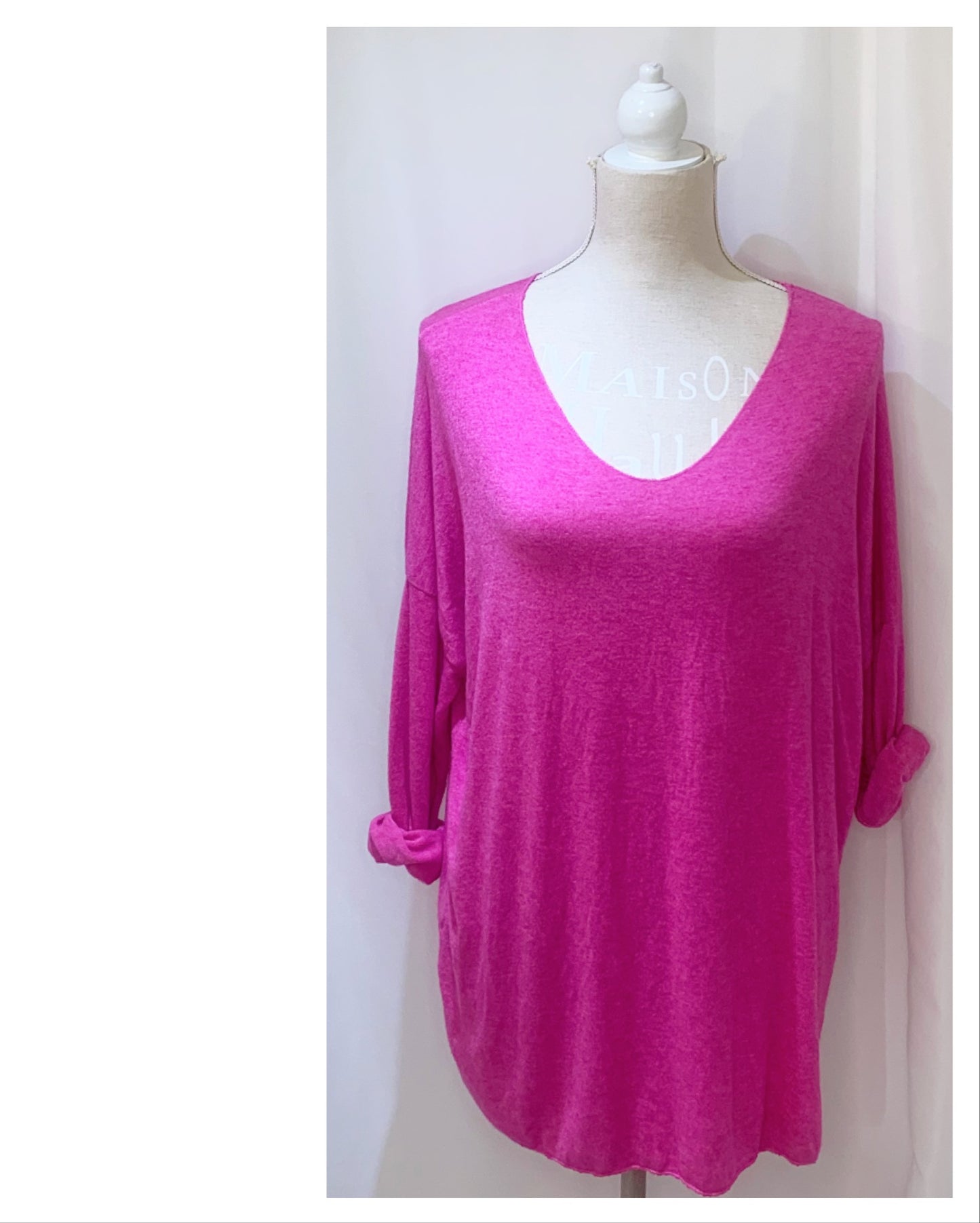Pull Grande Taille tout doux classique modèle Suzy