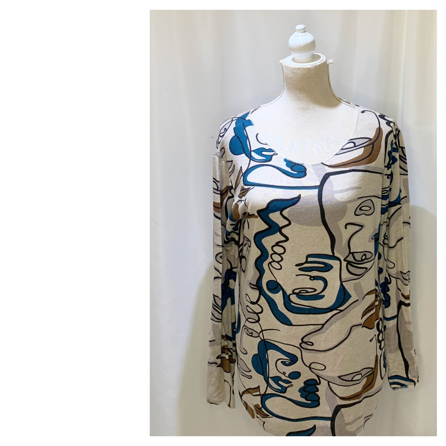 Pull  modèle Picasso  imprimés Moderne