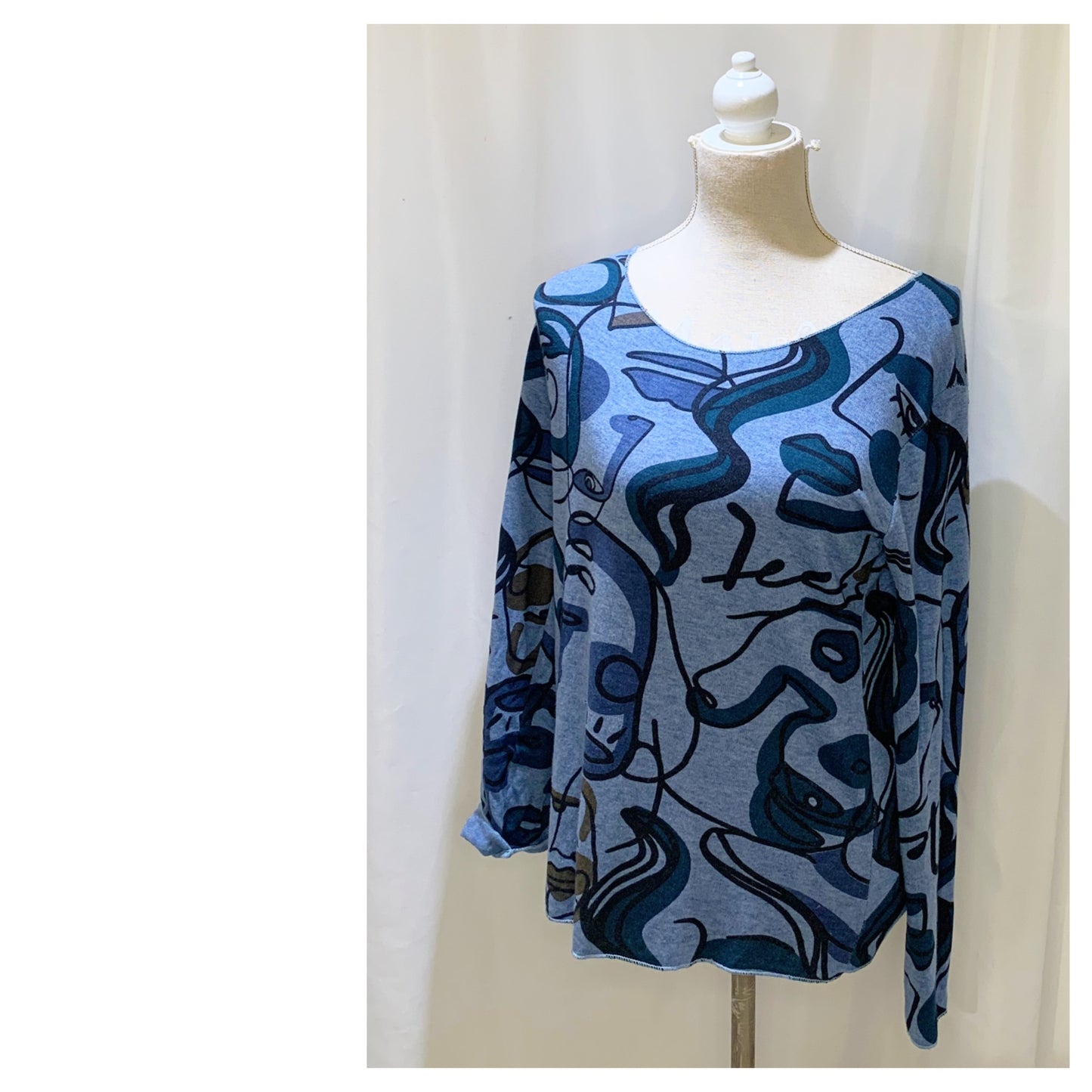 Pull  modèle Picasso  imprimés Moderne