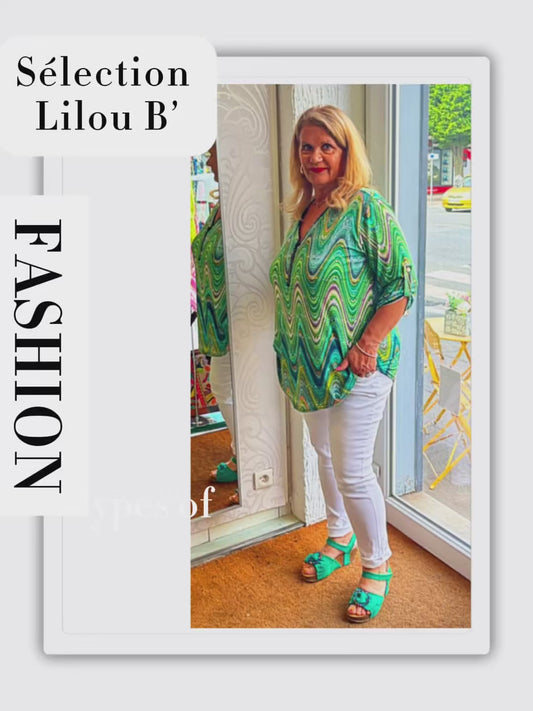 Tunique chic coloré vitaminé modèle Claudy