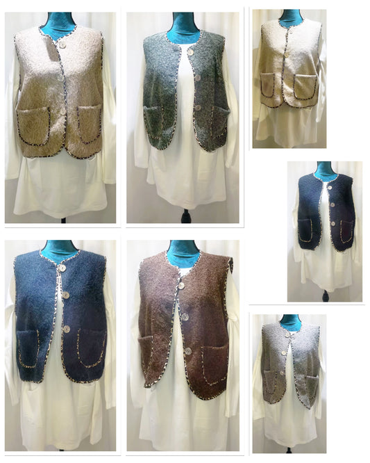 Gilet  manches courtes modèle Liserée