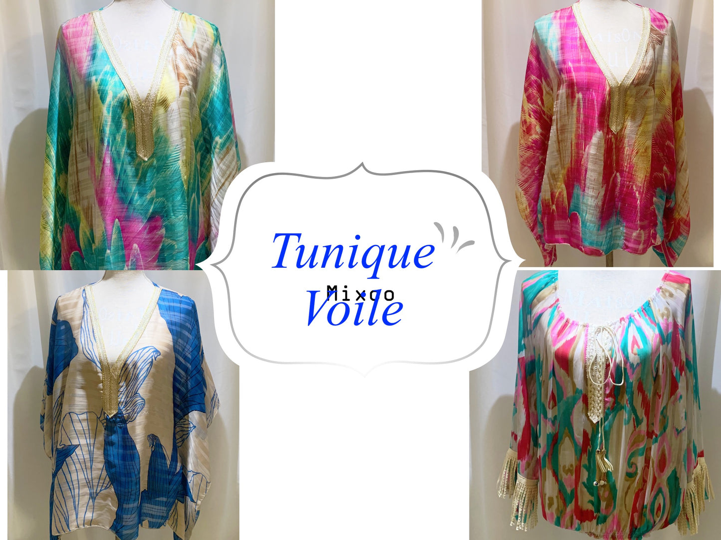 Tunique voile modèle Saint Tropez chaud