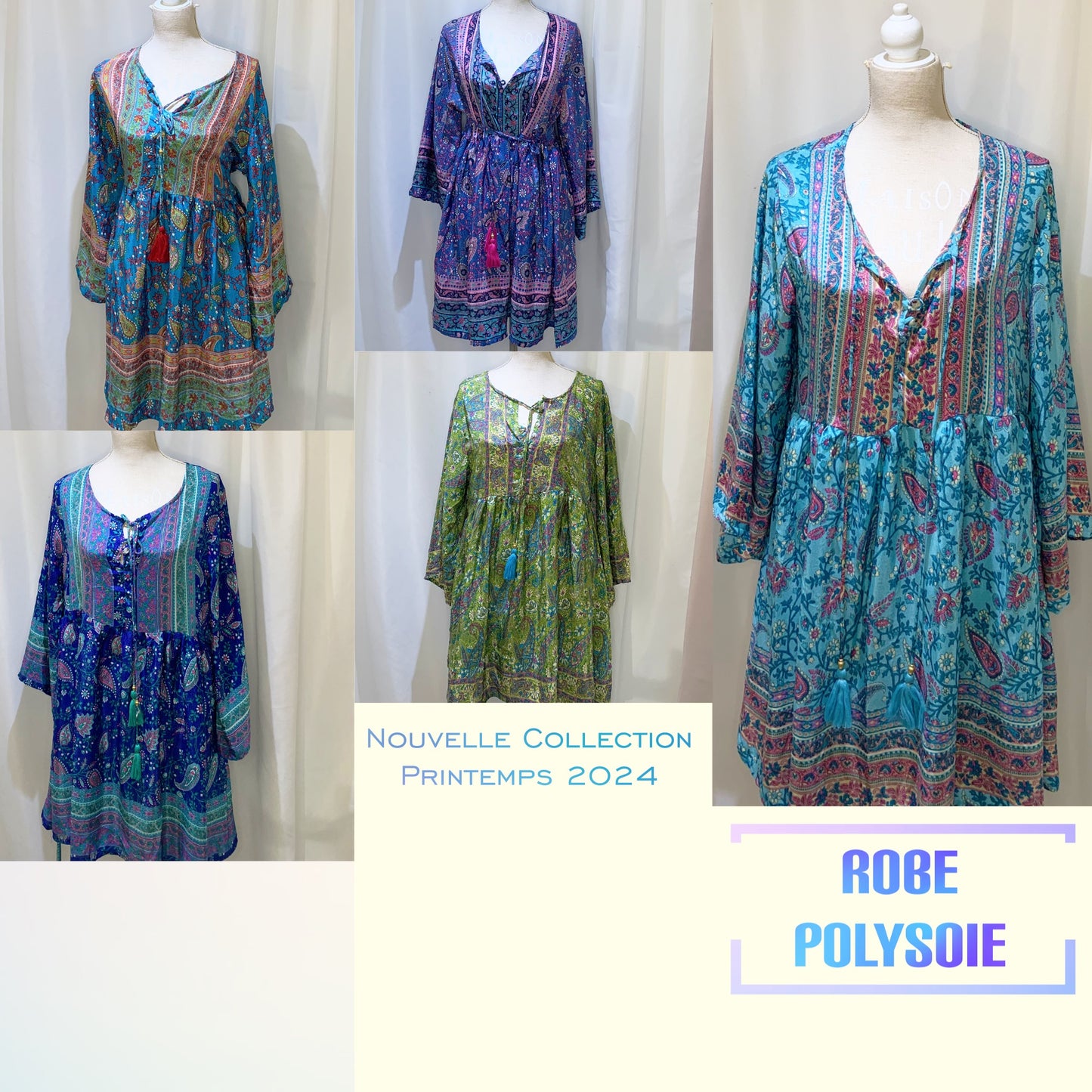 Robe élégante modèle Luisa différents coloris