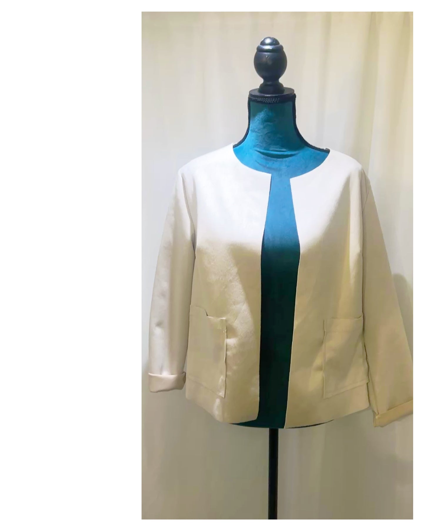 Veste courte Suédine modèle Albane