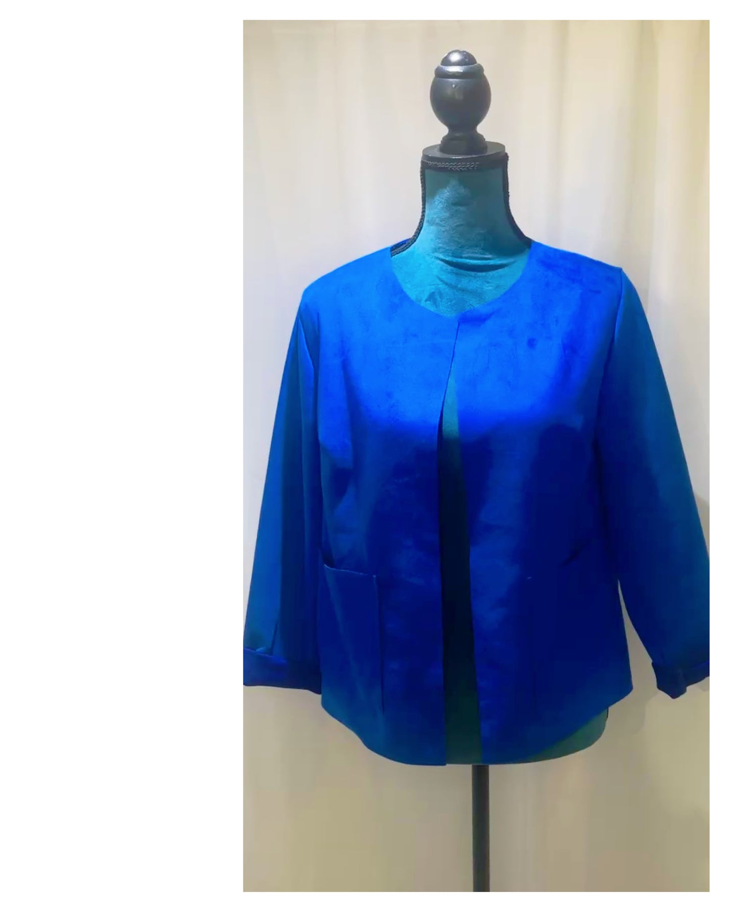 Veste courte Suédine modèle Albane