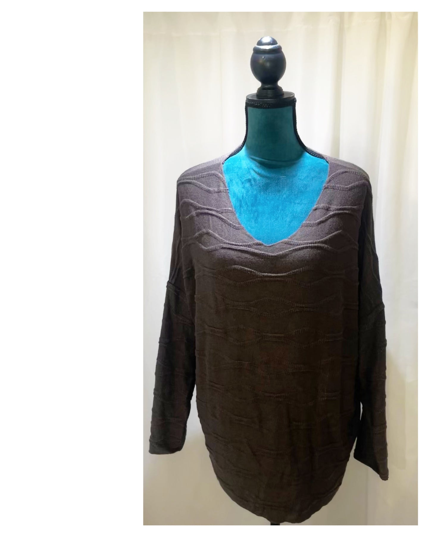 Pull tissu imprimé uni modèle Vague
