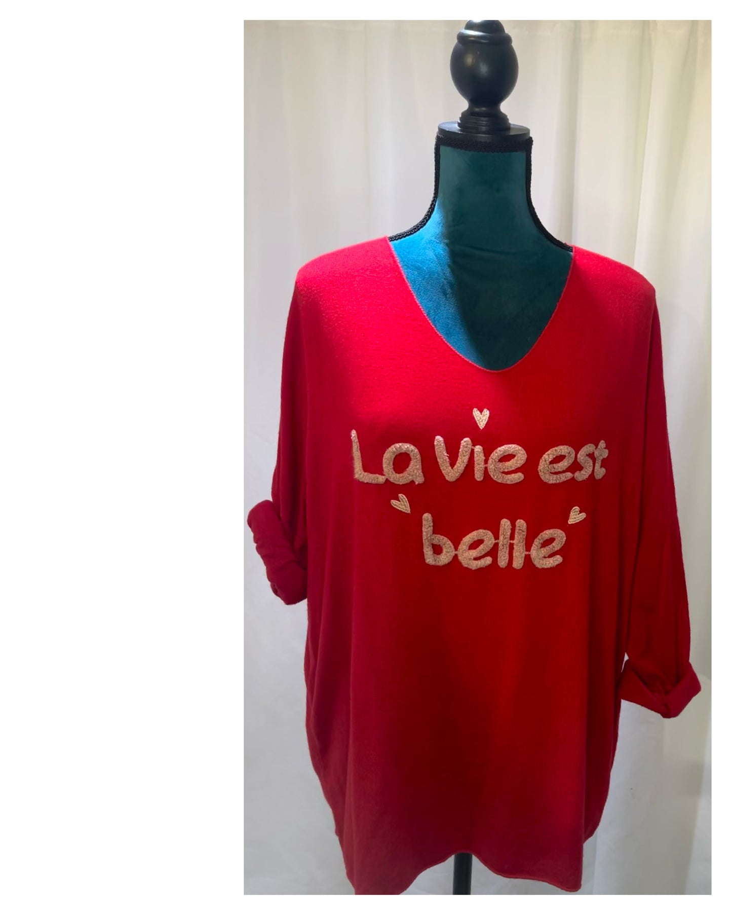 Pull message modèle la Vie est Belle