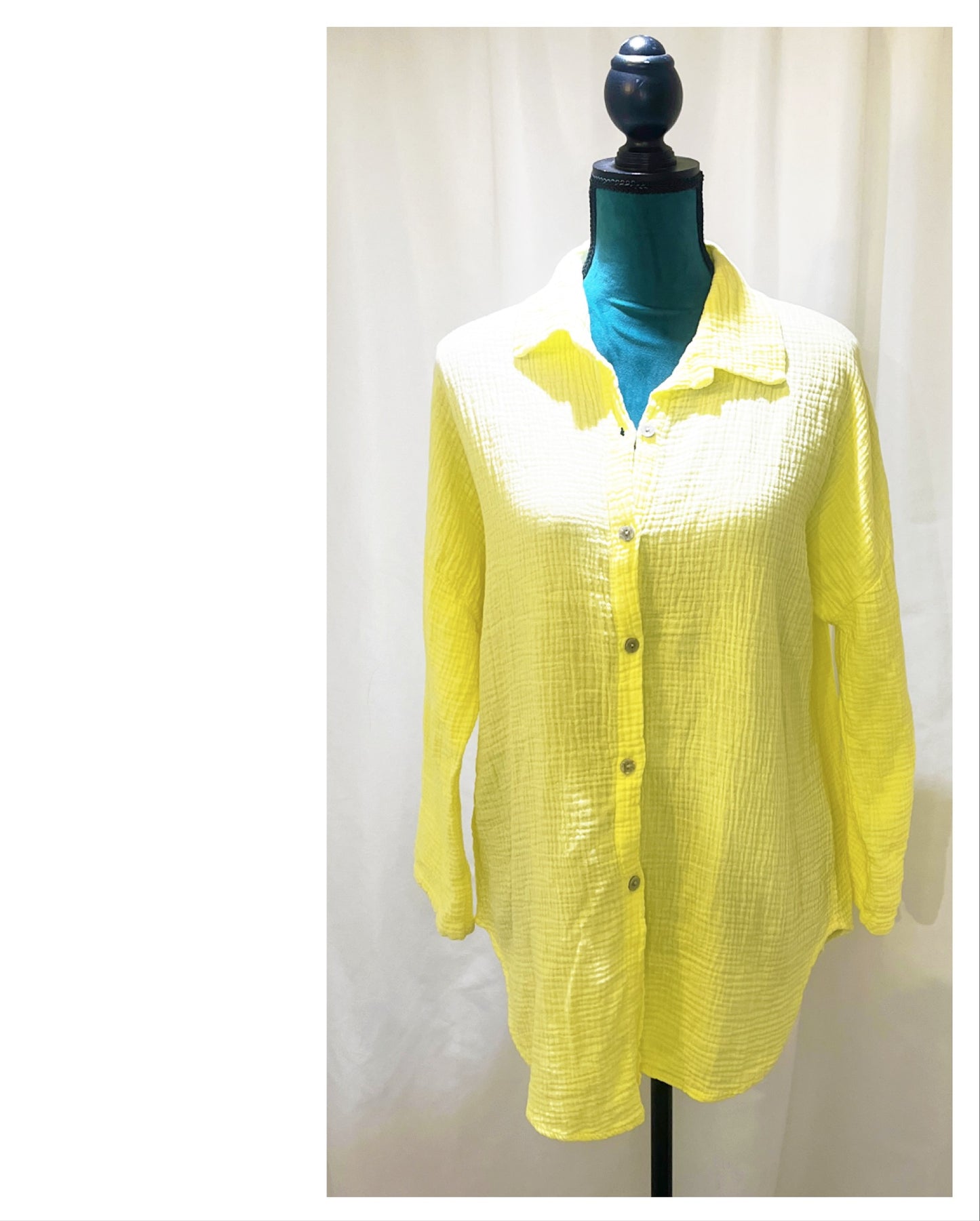 Chemise aspect chiffonnée Gaze de Coton modèle Vivie