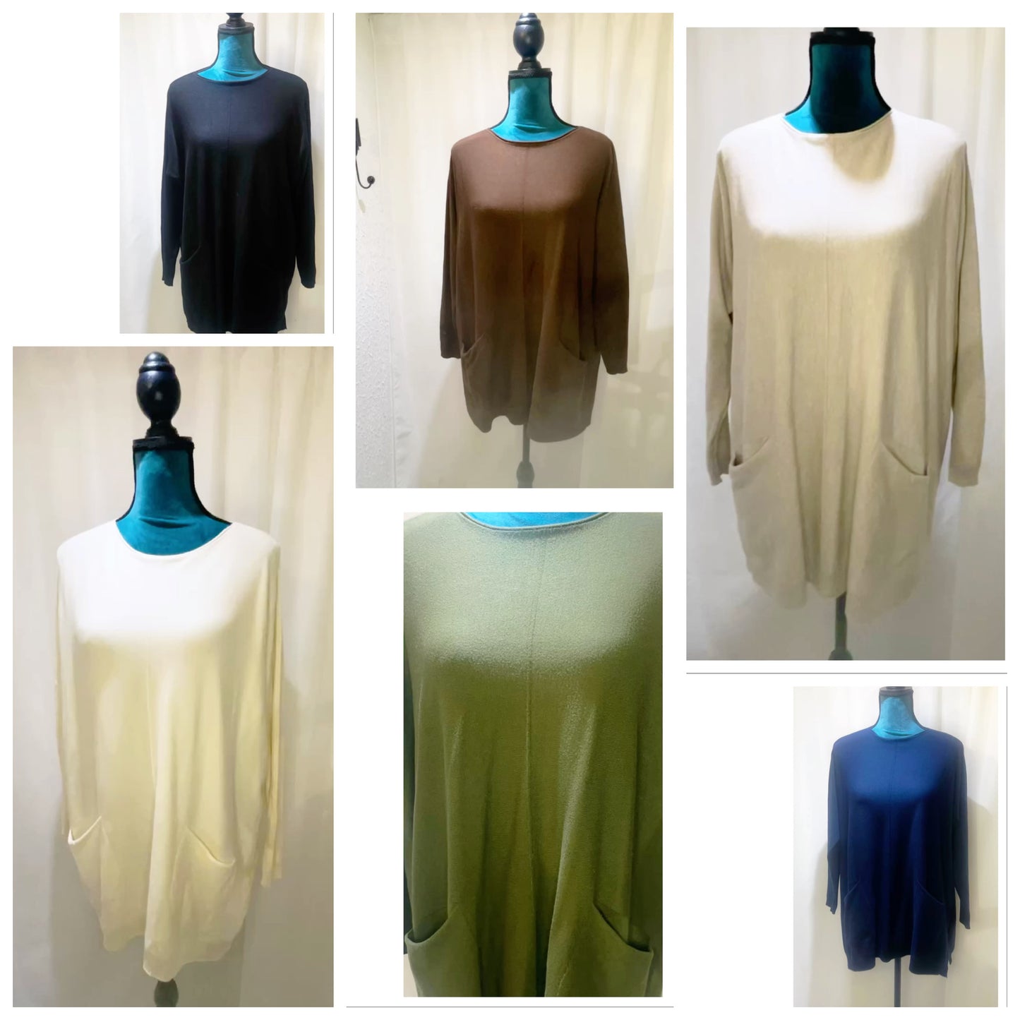 Tunique Pull évasé encolure ronde modèle Nadia