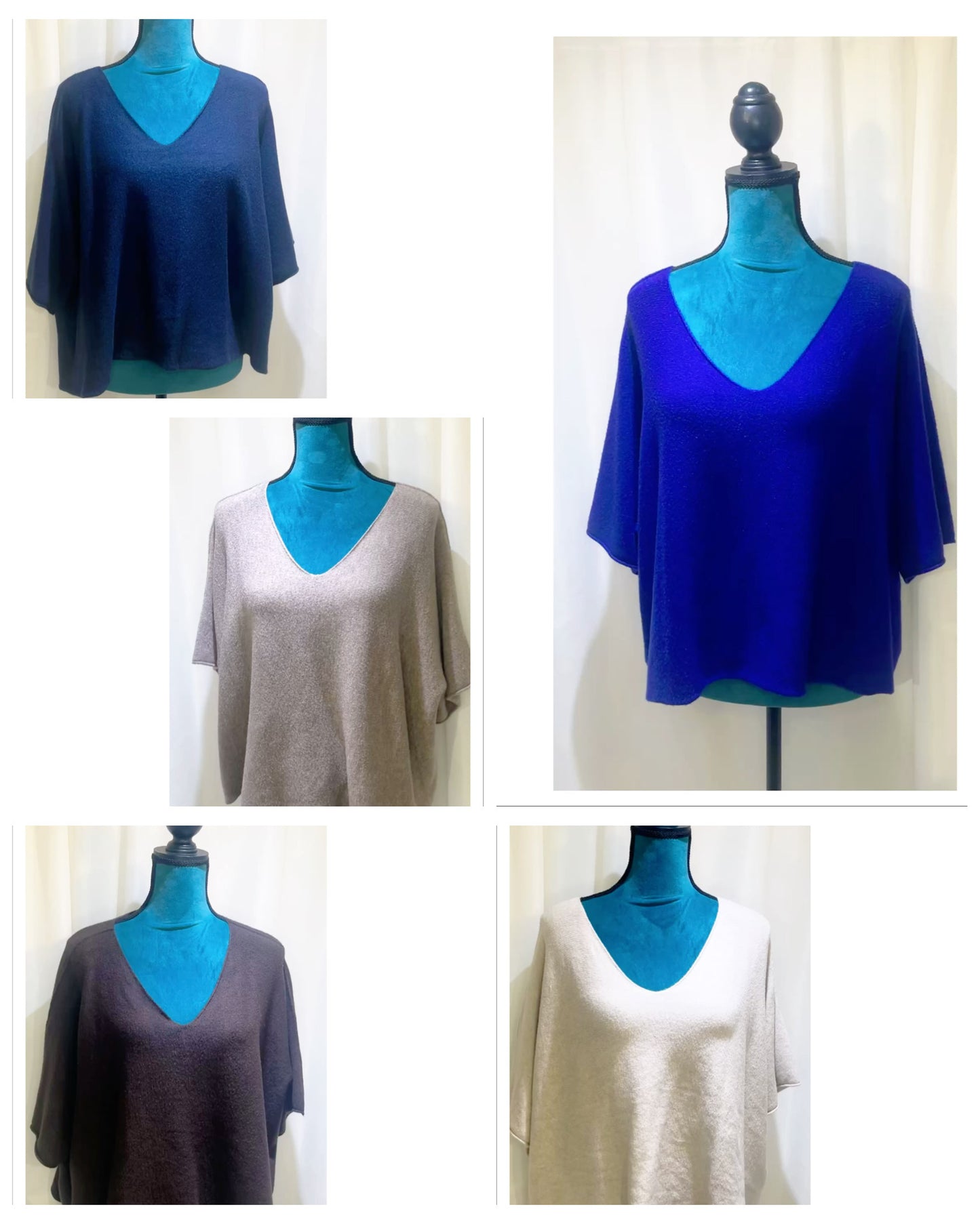 Pull évasé encolure V modèle Géraldine