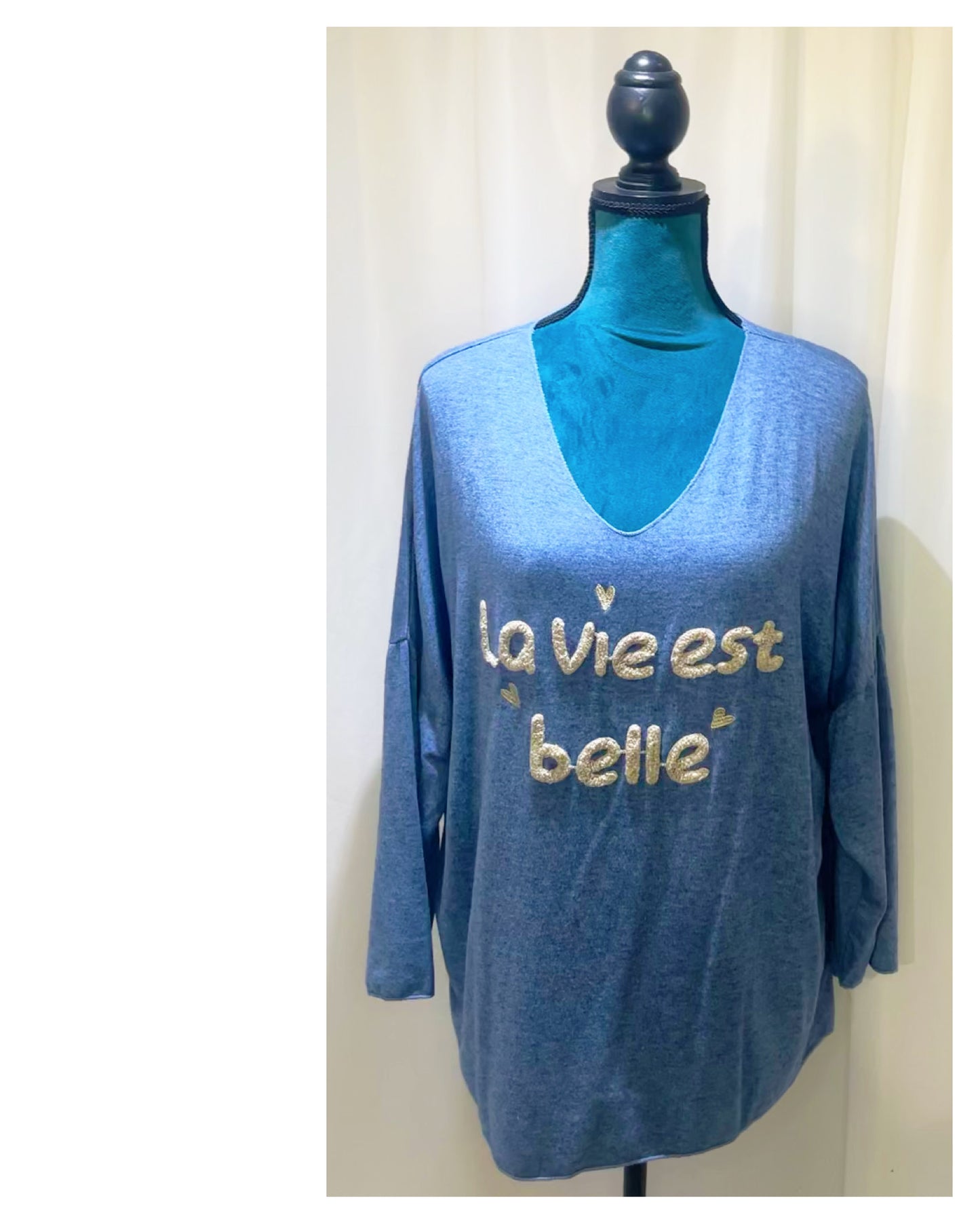 Pull message modèle la Vie est Belle