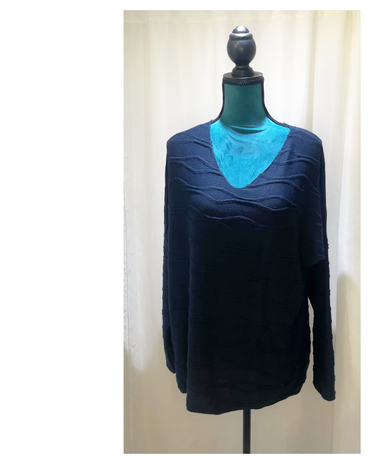 Pull tissu imprimé uni modèle Vague