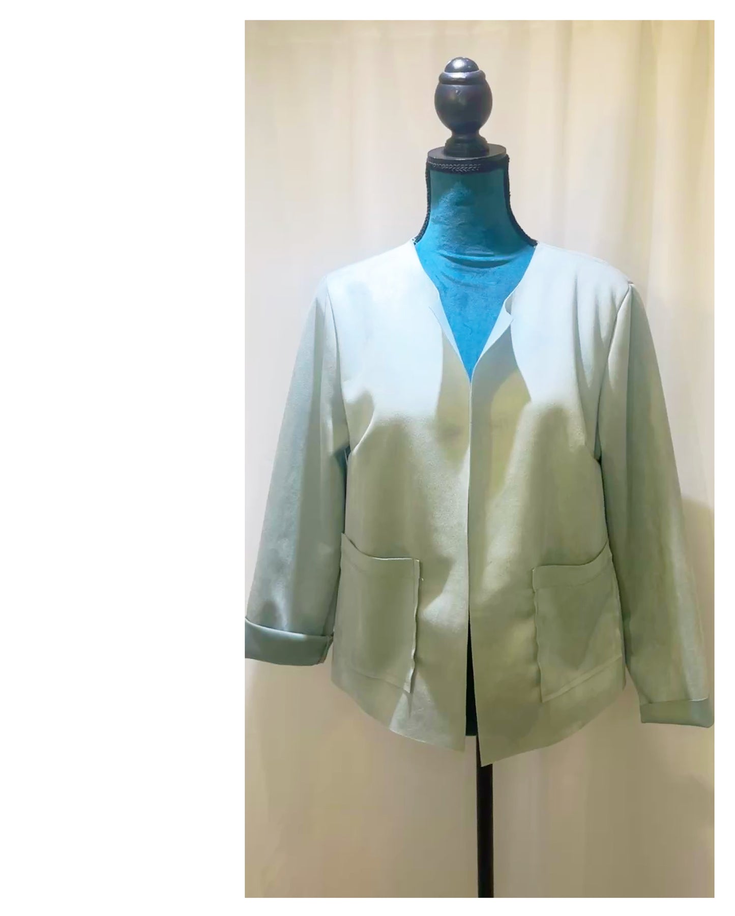 Veste courte Suédine modèle Albane