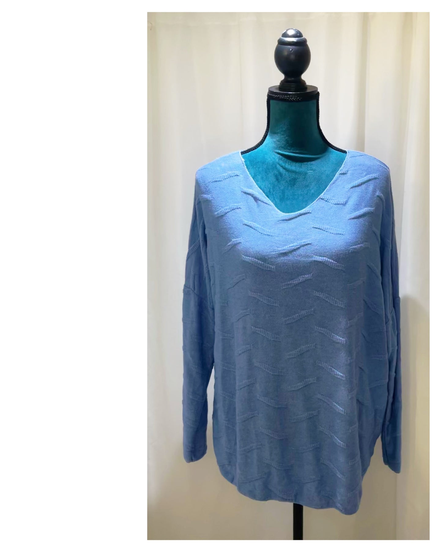 Pull tissu imprimé uni modèle Vague
