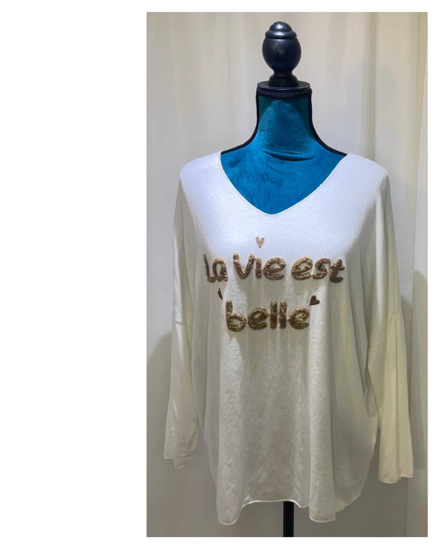 Pull message modèle la Vie est Belle