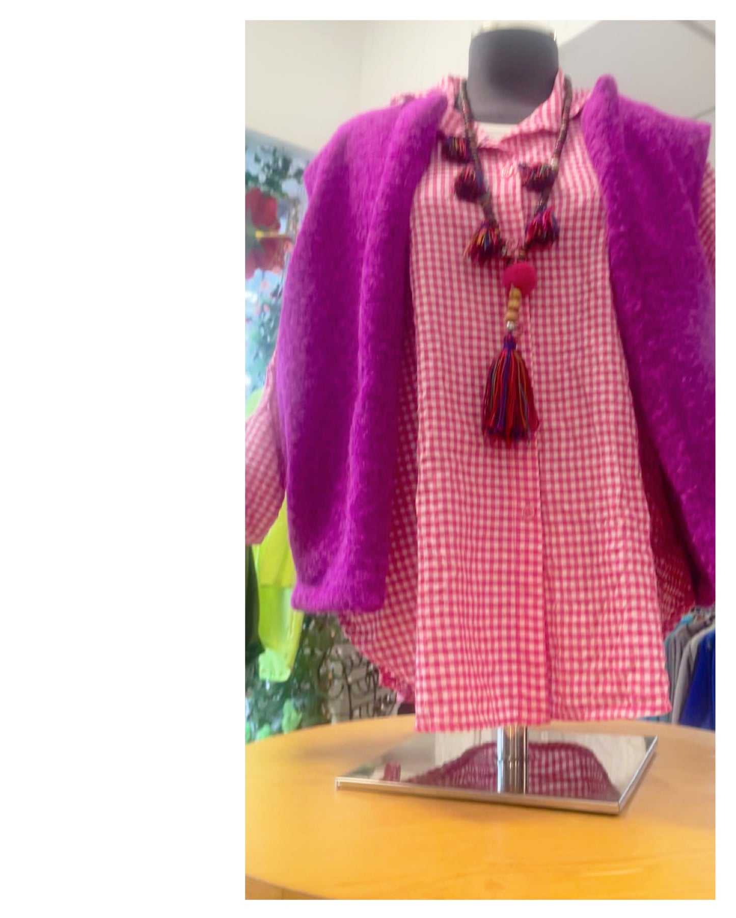 Chemise petits Carreaux modèle Romy