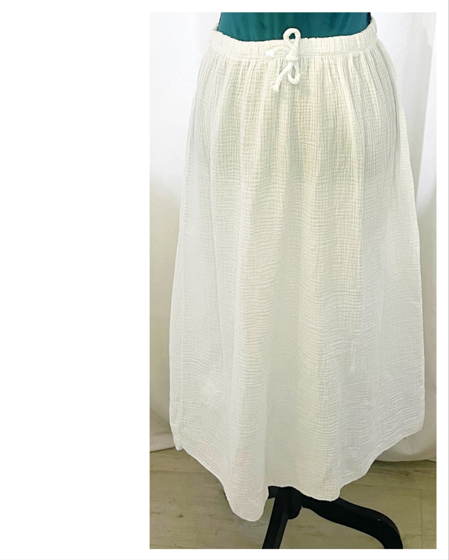 Jupe gaze de coton modèle Liza