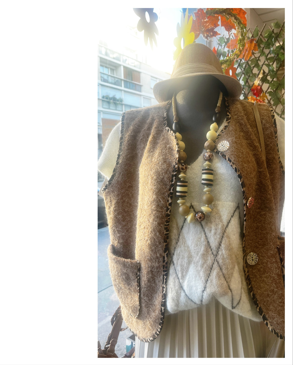 Pull sans manche modèle Alma