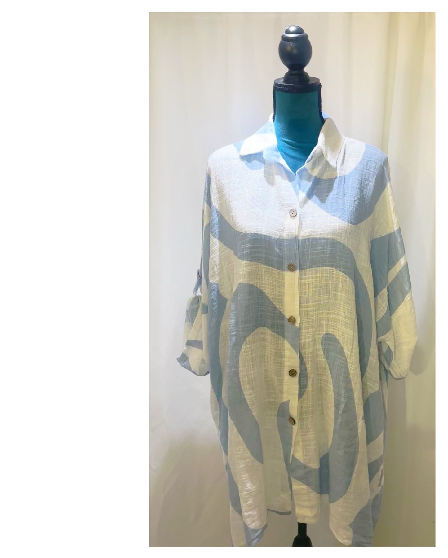 Chemise Robe classique longue modèle Kanac