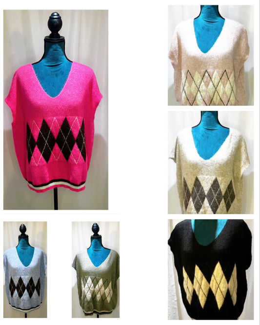 Pull sans manche modèle Alma