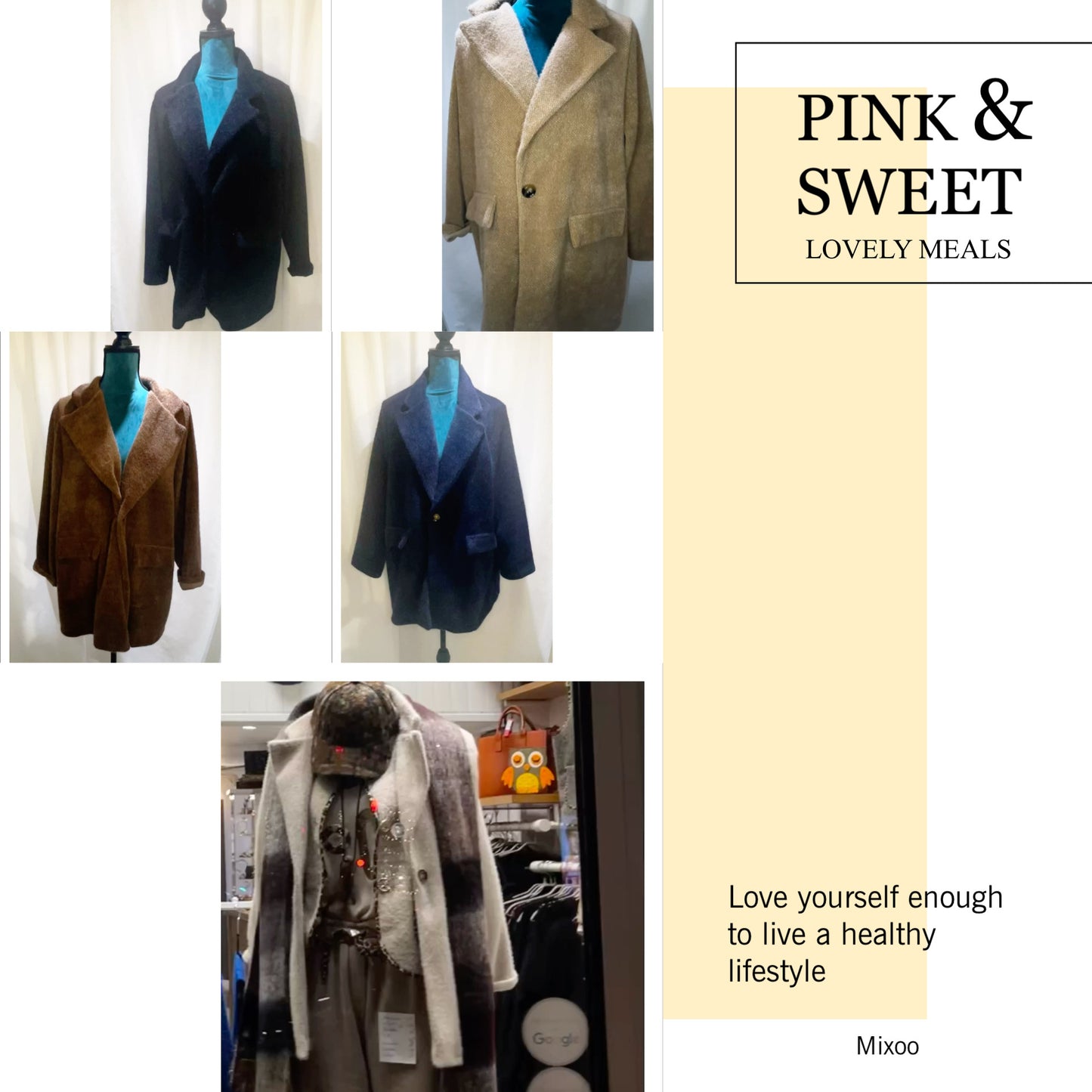 Manteau modèle Nicole oversize