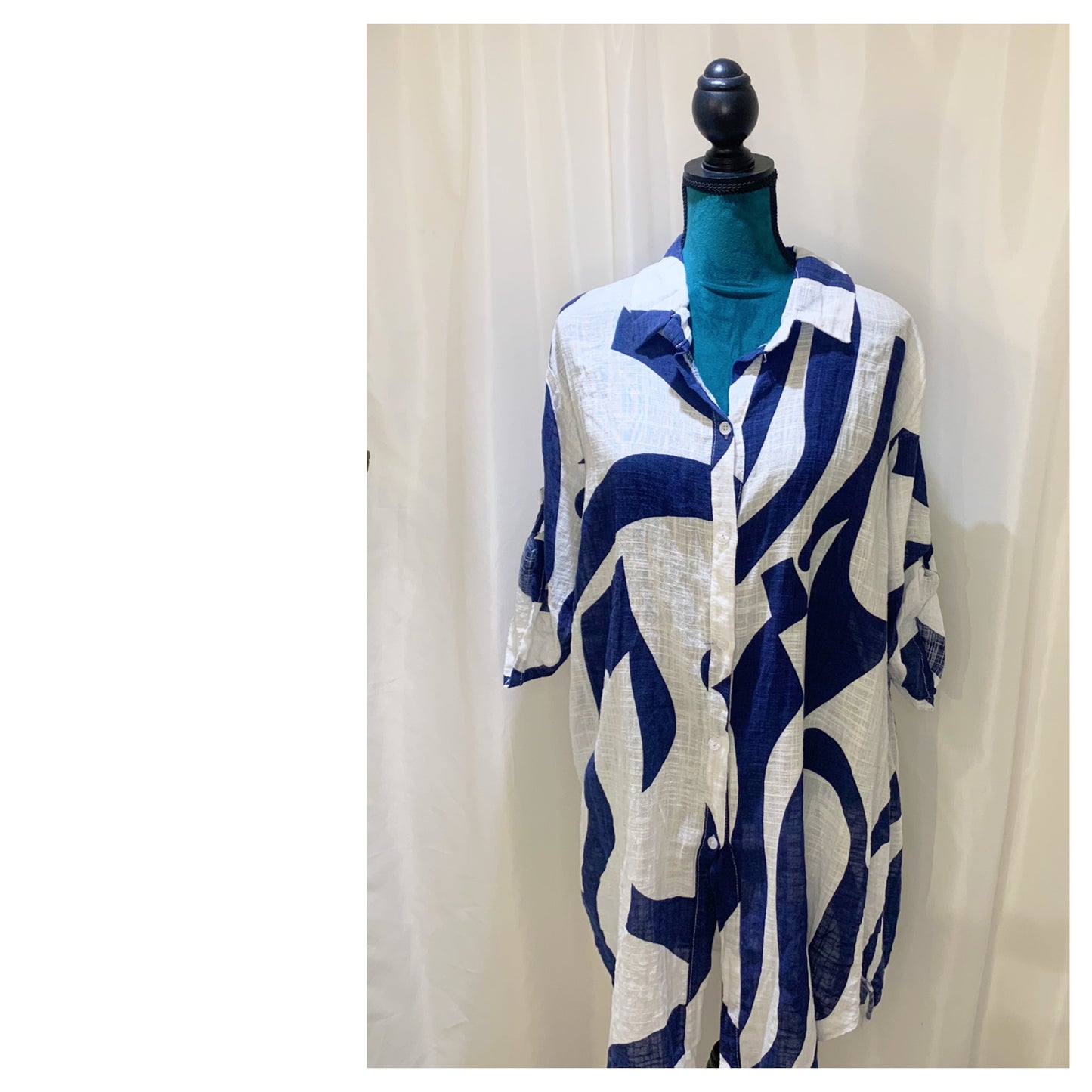 Chemise Robe classique longue modèle Kanac